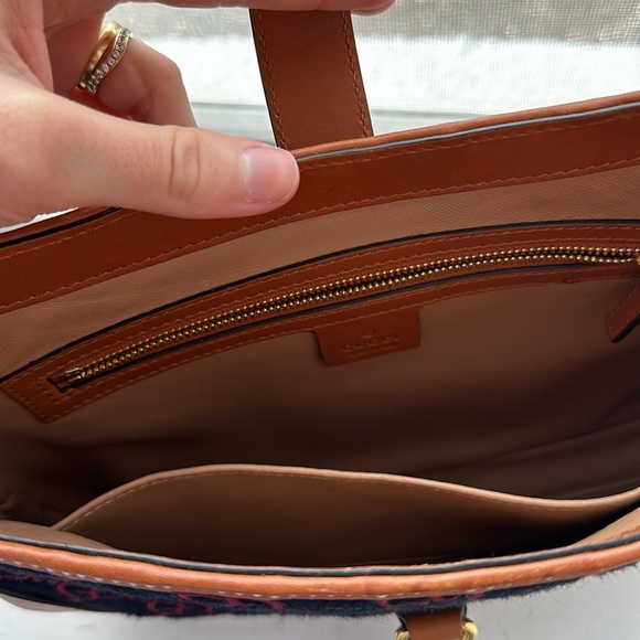 ✨ GUCCI Navy & Burgundy GG Supreme Small 'Jackie 1961' Bag - Picture 10 of 11